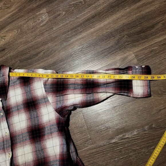 H&M Oversized Flannel Shirt Jacket with Side Pockets Womens XL - Picture 9 of 9